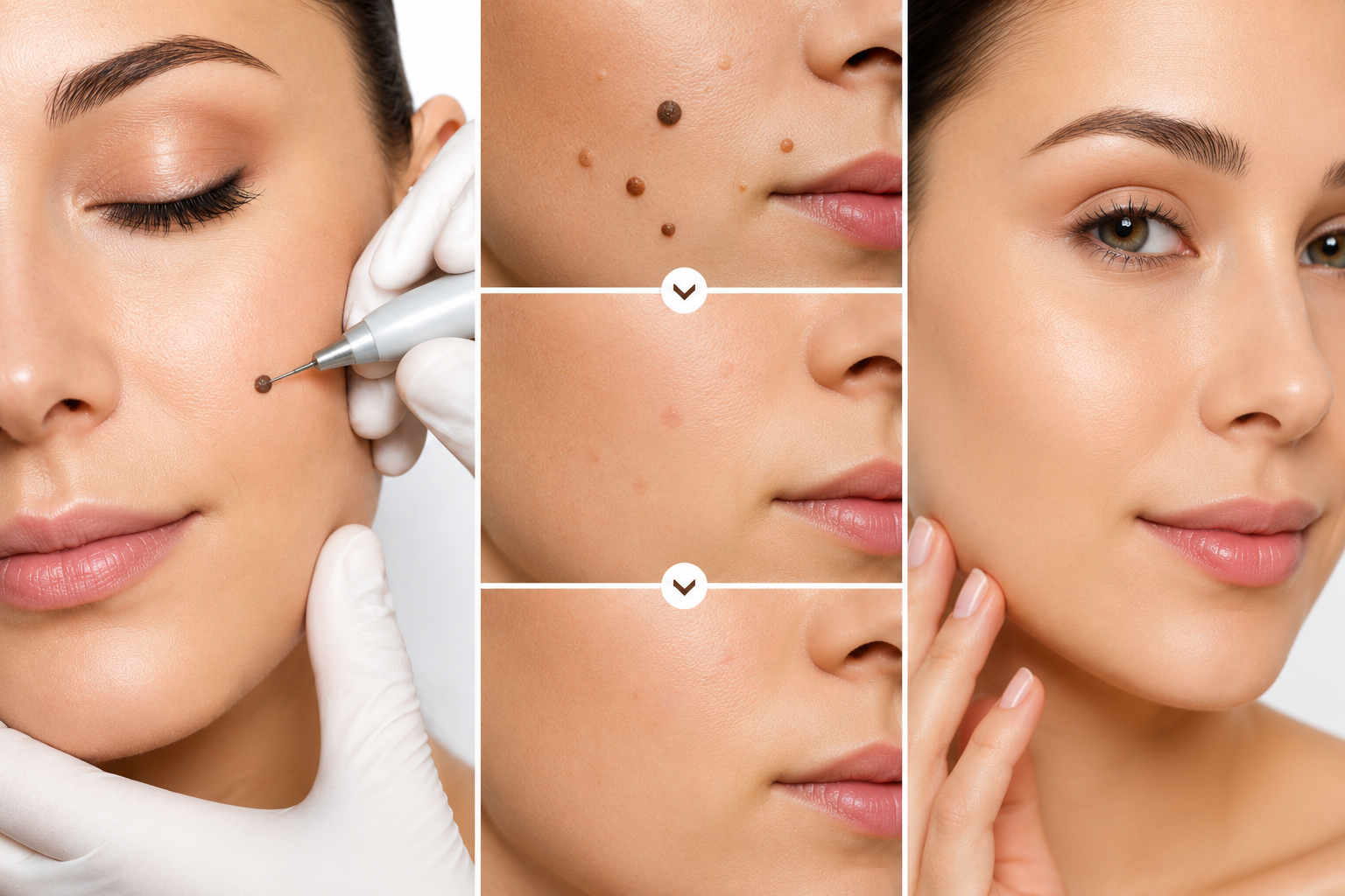 Dermatologist explaining mole wart tan removal in Barnala