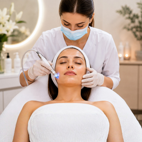 Benefits of laser bleaching skin brightening treatment at Venus Aesthetic World Barnala